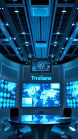 innovative industry innovation, celebrating success, presenting a breakthrough device, photorealistic, sleek conference room with digital displays, highly detailed, digital holograms and augmented reality elements, HDR quality, vibrant colors, overhead lighting, shot with a prime lens.